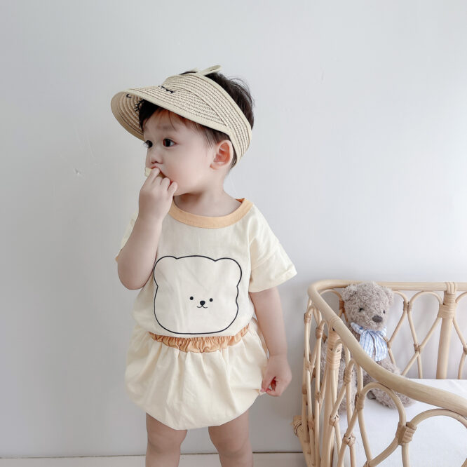 Baby Children's Summer Boy Suit Korean Children's Short-sleeved Shorts Outing Suit Two-piece Summer - Image 4