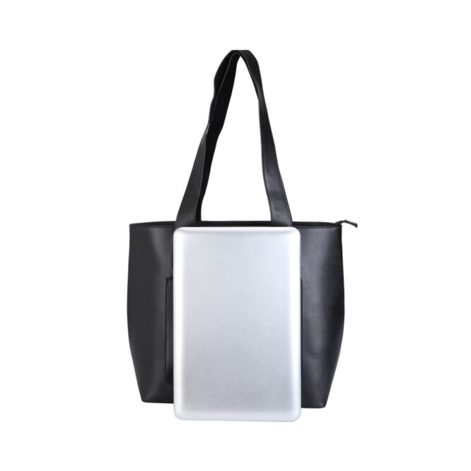 New Designer Fashion Men Black Genuine Leather Tote Bag Casual Large Capacity Shoulder Handbag Unisex - Image 3