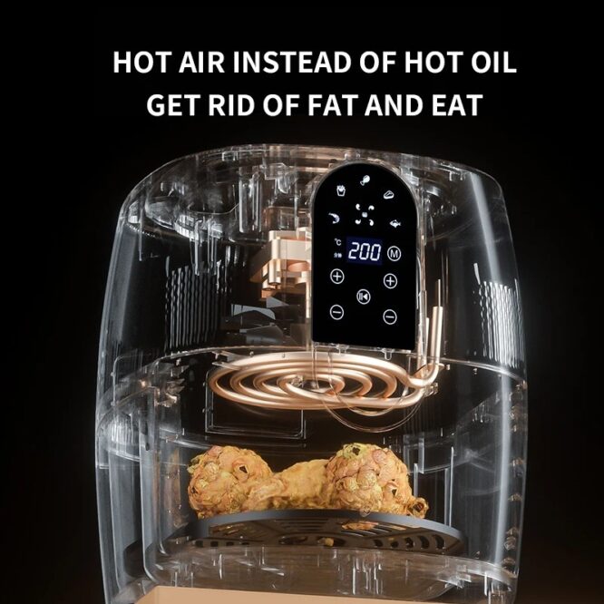 Home Fashion Simple Touch Screen Air Fryer - Image 6