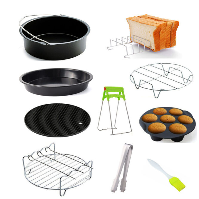 Air Fryer Accessories Suitable For 10-piece Kit 6or7 Inch Kit